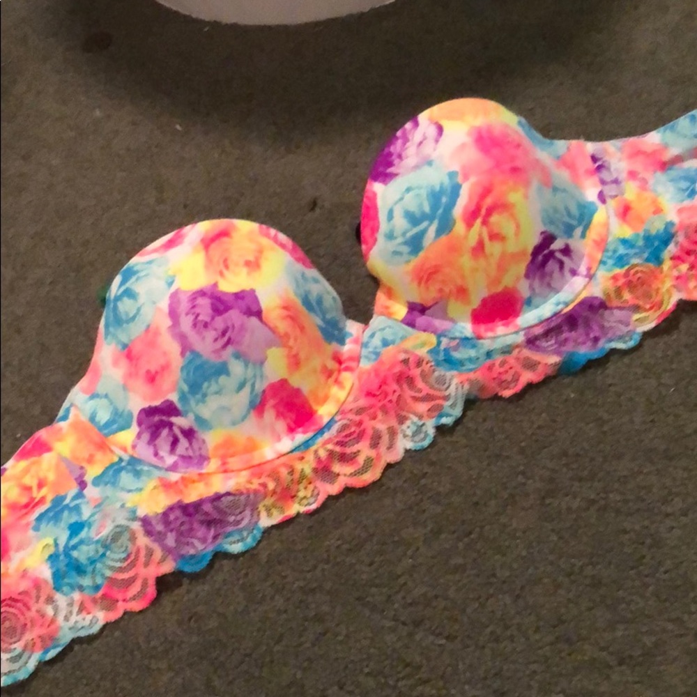 VS PINK bustier vintage strapless bra size 34B